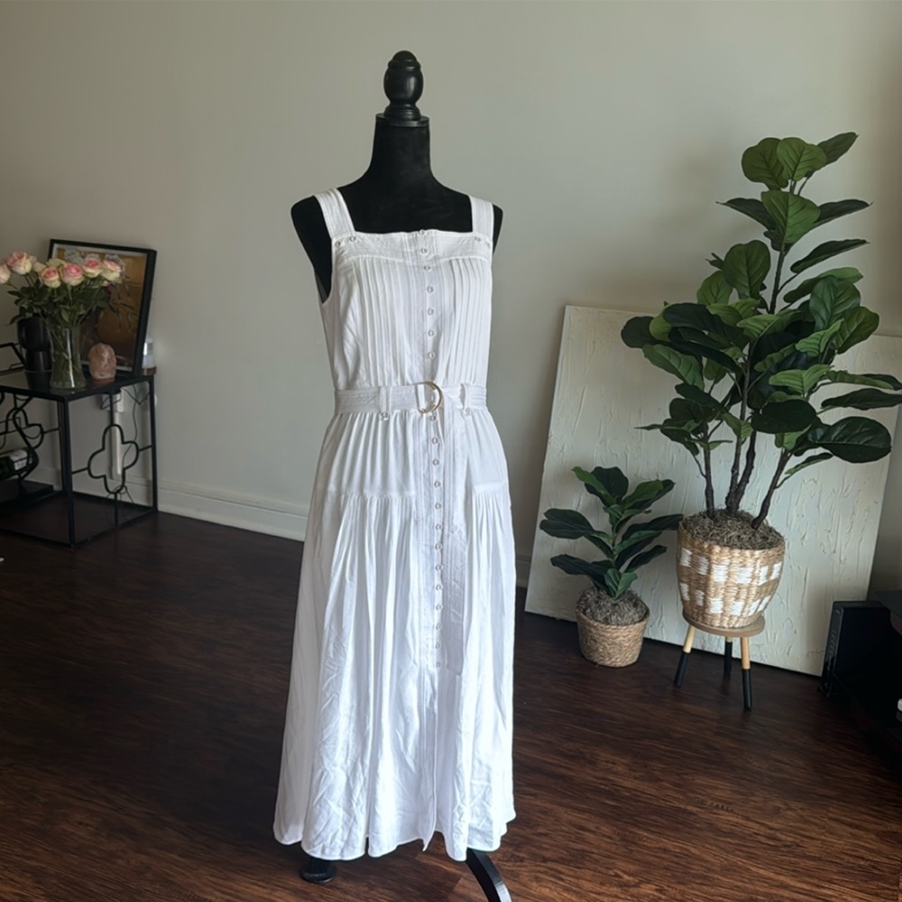 Pleated Midi Dress.
